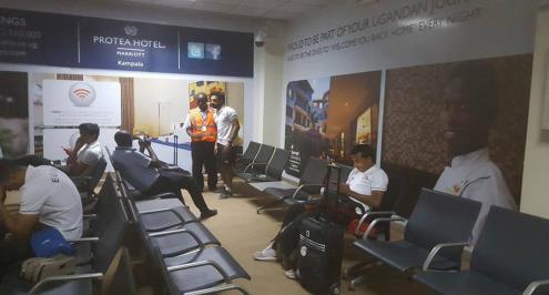 بعثة المنتخب تصل إلى برج العرب استعداداً لمواجهة أوغندا